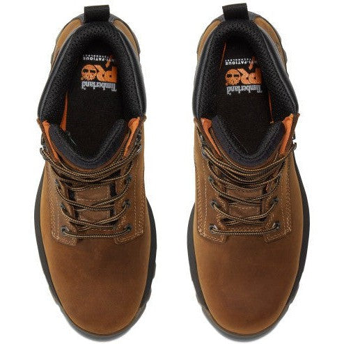 Timberland Pro Men's Titan Evolution 6" Soft Toe Waterproof Work Boot- Brown- TB1A5M2T214 - Overlook Boots