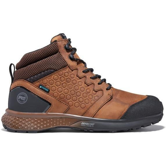 Timberland Pro Men's Reaxion Soft Toe Waterproof Work Boot- Brown- TB1A27BG214 - Overlook Boots