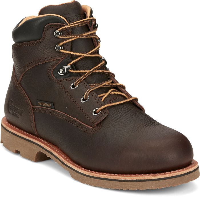 Chippewa Men's Colvile 6" Soft Toe Waterproof 400G Ins Lace-Up Work Boot - 72125 8 / Medium / Brown - Overlook Boots
