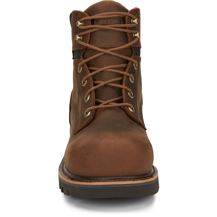 Chippewa Men's Sador 6" Composite Toe Waterproof Lace-Up Work Boot - Tan - 73221 - Overlook Boots