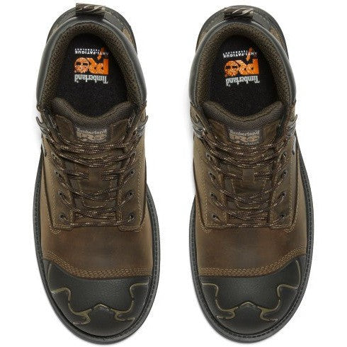 Timberland Pro Men's Magnitude 6" Composite Toe Waterproof Work Boot- Coffee- TB1A5QFJ214 - Overlook Boots