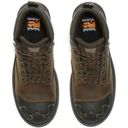 Timberland Pro Men's Magnitude 6" Composite Toe Waterproof Work Boot- Coffee- TB1A5QFJ214 - Overlook Boots