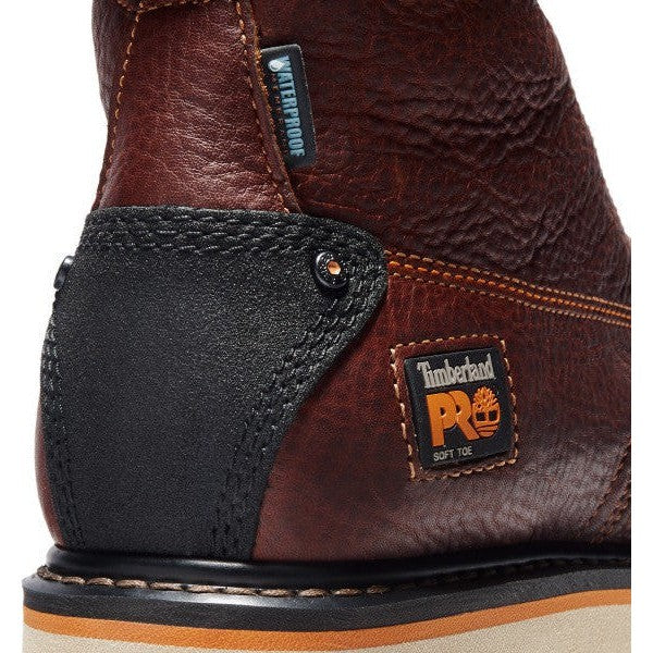 Timberland Pro Men's Gridworks 6" Soft Toe Waterproof Work Boot- Brown- TB1A1KRQ214 - Overlook Boots