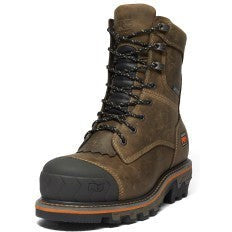 Timberland Pro Men's Boondock Logger Composite Toe Waterproof Work Boot- Brown- TB1A29G9214 - Overlook Boots