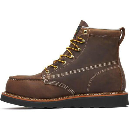 Thorogood Men's American Heritage 6" Steel Toe Wedge Work Boot - Brown - 804-4135 - Overlook Boots