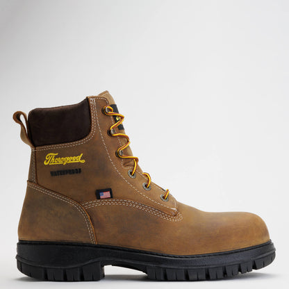 Thorogood Men's Genesis Series 6" Round Toe Waterproof Work Boot -Chestnut- 814-4149 - Overlook Boots