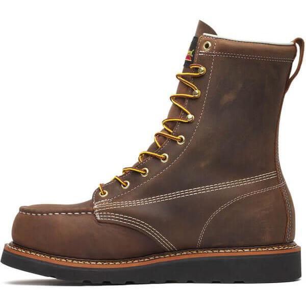 Thorogood Men's American Heritage 8" Steel Toe Wedge Work Boot - Brown - 804-4235 - Overlook Boots