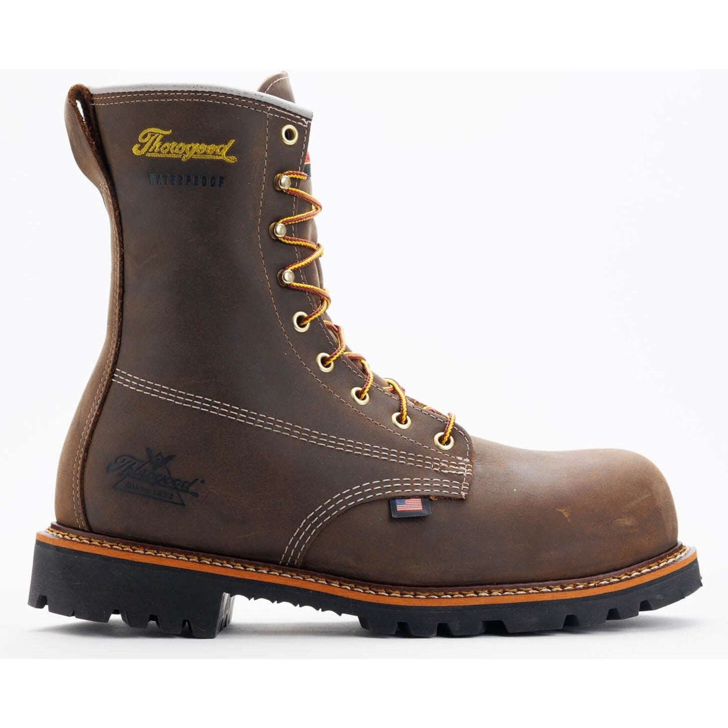 Thorogood Men's American Legacy 8" Composite Toe Waterproof Work Boot -Horse- 804-4248 7 / Medium / Brown - Overlook Boots