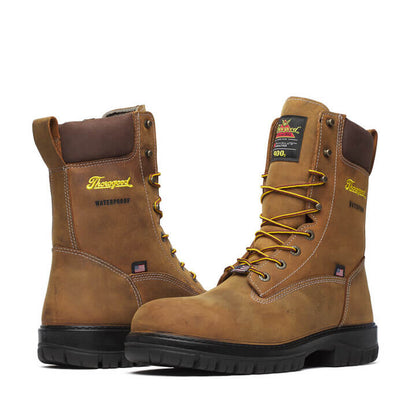 Thorogood Men's Genesis Series 8" Safety Toe Waterproof Work Boot -Chestnut- 804-4259 - Overlook Boots