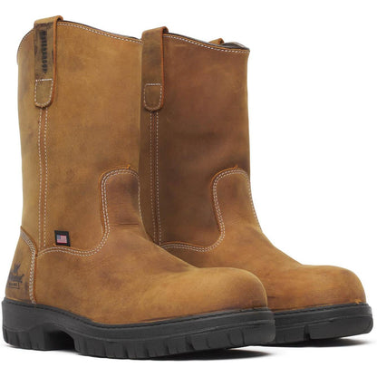 Thorogood Men's Genesis 11" Nano Toe Waterproof Wellington Work Boot - Chestnut - 804-4323 - Overlook Boots