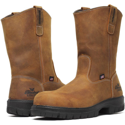 Thorogood Men's Genesis 11" Nano Toe Waterproof Wellington Work Boot - Chestnut - 804-4323 - Overlook Boots