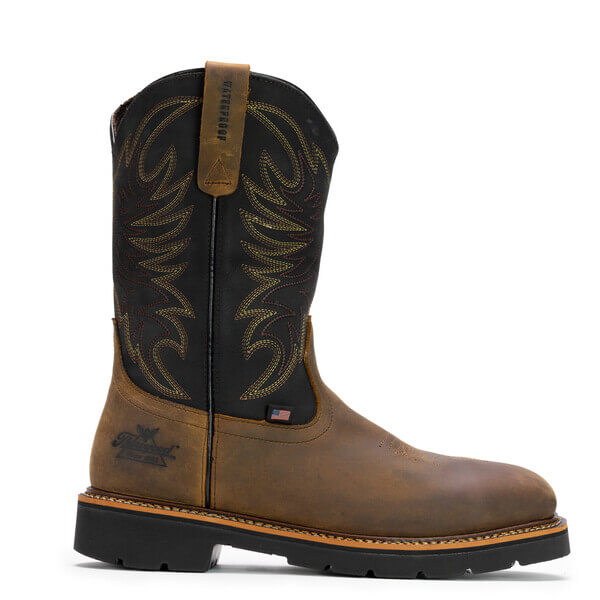 Thorogood Men's American Heritage 11" Steel Toe Waterproof Western USA Made Work Boot - 804-4330 - Overlook Boots
