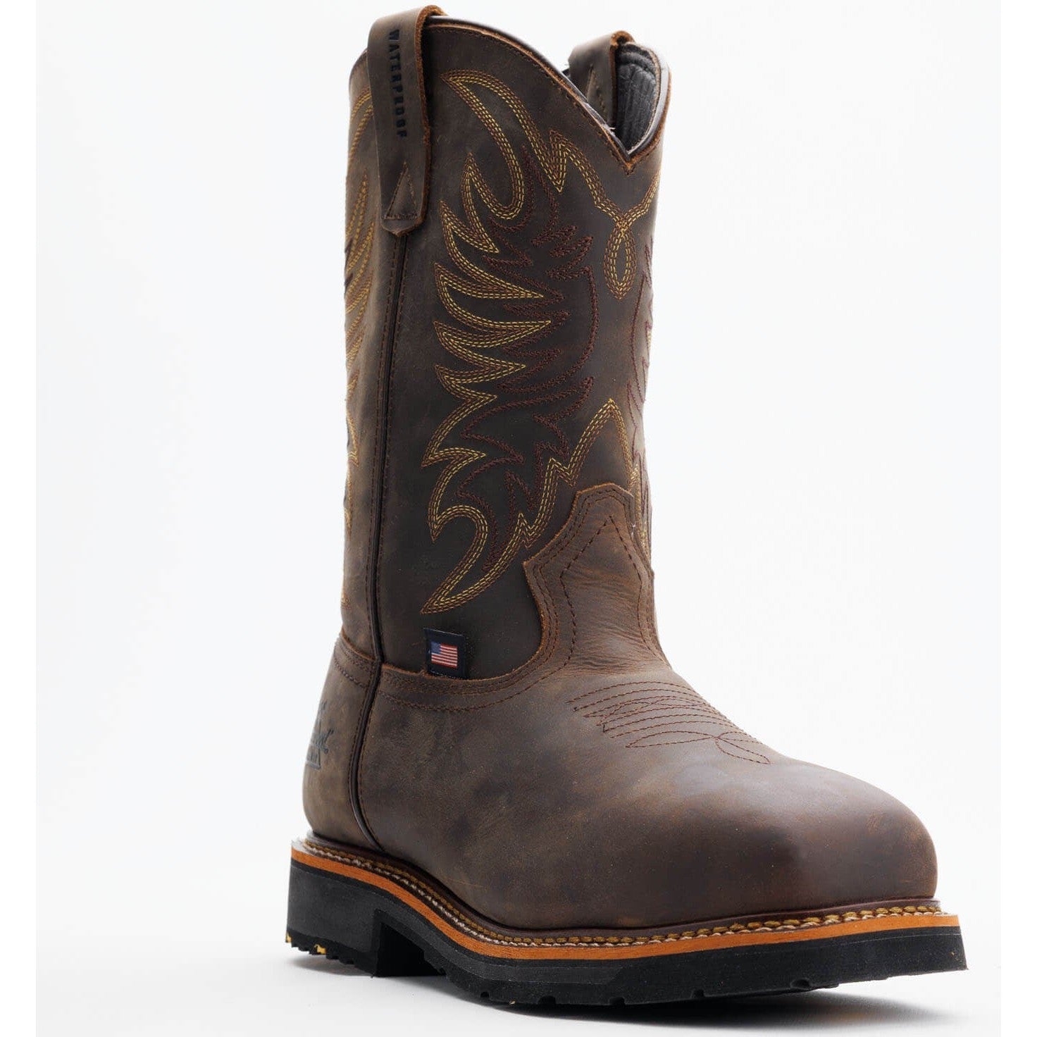 Thorogood Men's Western 11" Safety Toe Waterproof Slip Resistant Work Boot -Horse- 804-4337 - Overlook Boots
