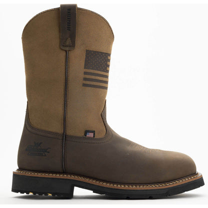 Thorogood Men's Western 11" Safety Toe Waterproof Slip Resistant Work Boot -Tan- 804-4338 - Overlook Boots