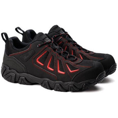 Thorogood Men's Crosstrex Series Oxford Composite Toe Hiker Work Shoe -Black/Red- 804-6001 - Overlook Boots
