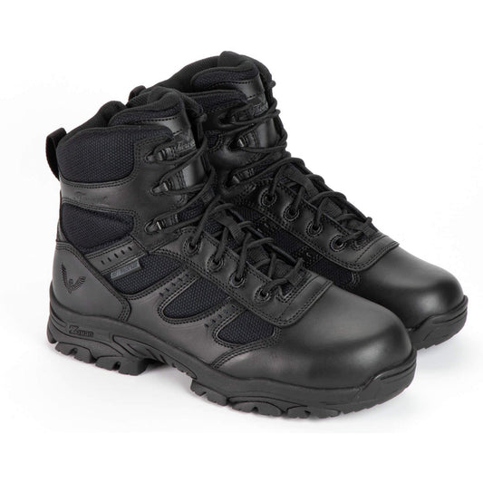 Thorogood Men's The Deuce 6" Waterproof Side Zipper Composite Toe Duty Boot - 804-6190 7 / Medium / Black - Overlook Boots