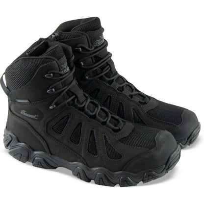 Thorogood Men's Crosstrex 6" Safety Toe Side Zipper Waterproof Hiker - 804-6290 8 / Medium / Black - Overlook Boots