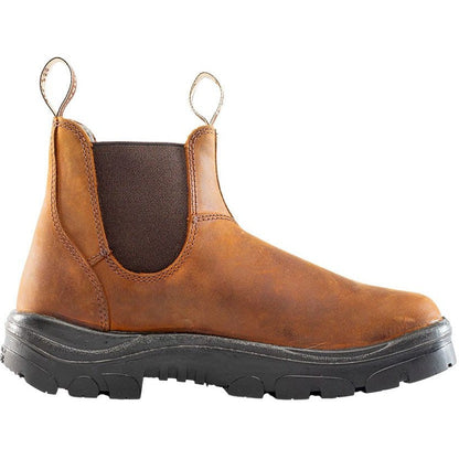 Steel Blue Men's Hobart 6" Soft Toe Waterproof Ankle Work Boot -Brown- 810901 - Overlook Boots