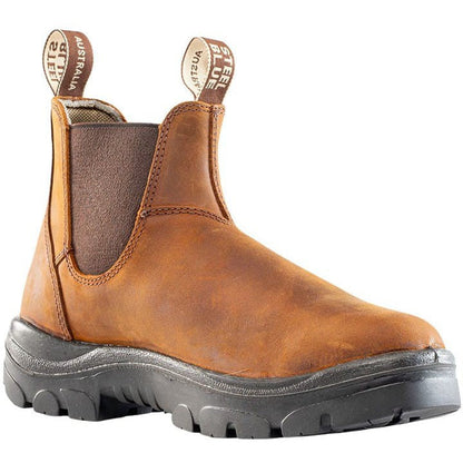 Steel Blue Men's Hobart 6" Soft Toe Waterproof Ankle Work Boot -Brown- 810901 - Overlook Boots