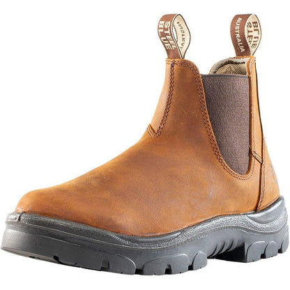 Steel Blue Men's Hobart 6" Soft Toe Waterproof Ankle Work Boot -Brown- 810901 - Overlook Boots