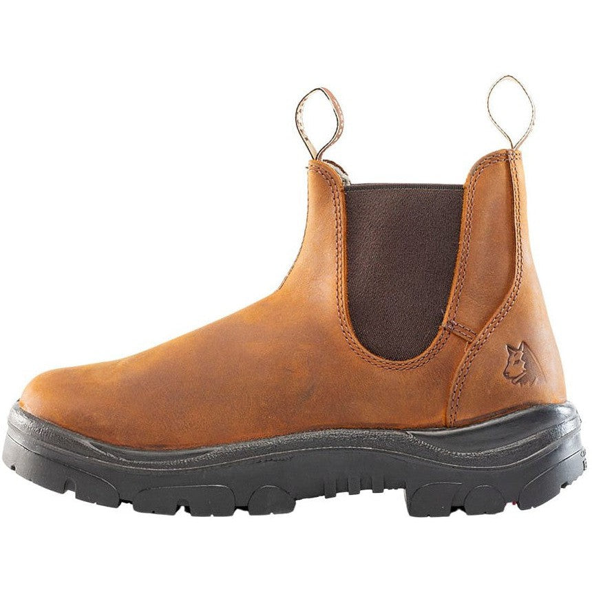 Steel Blue Men's Hobart 6" Soft Toe Waterproof Ankle Work Boot -Brown- 810901 - Overlook Boots