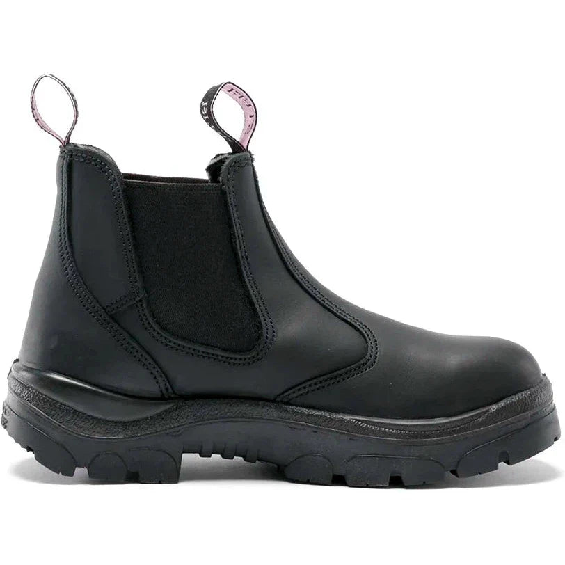 Steel Blue Women's Hobart 6" Soft Toe Waterproof Chelsea Work Boot -Black- 810891 - Overlook Boots