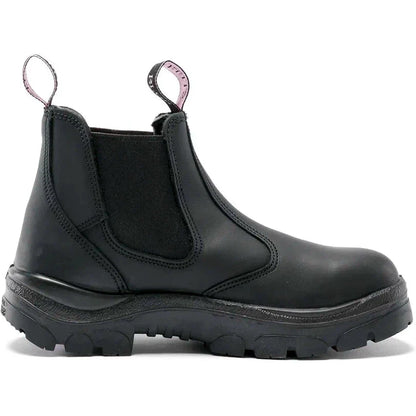 Steel Blue Women's Hobart 6" Soft Toe Waterproof Chelsea Work Boot -Black- 810891 - Overlook Boots