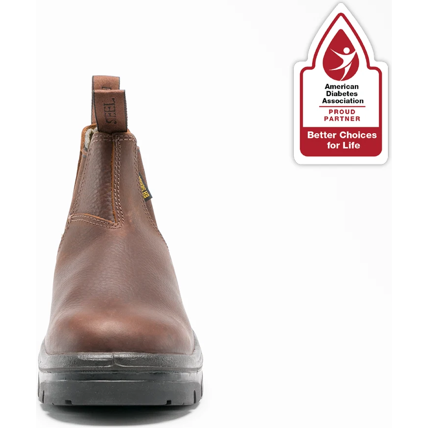 Steel Blue Men's Hobart 6" Steel Toe Waterproof Ankle Work Boot - OAK - 812901 - Overlook Boots