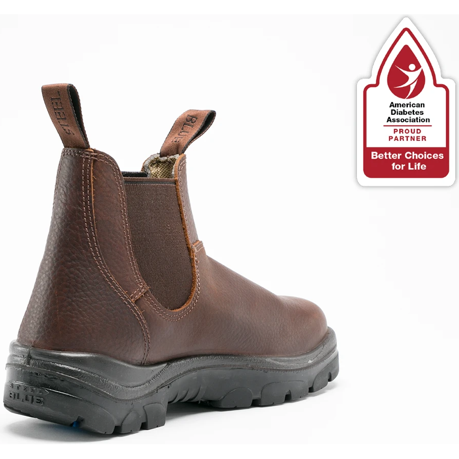 Steel Blue Men's Hobart 6" Steel Toe Waterproof Ankle Work Boot - OAK - 812901 - Overlook Boots