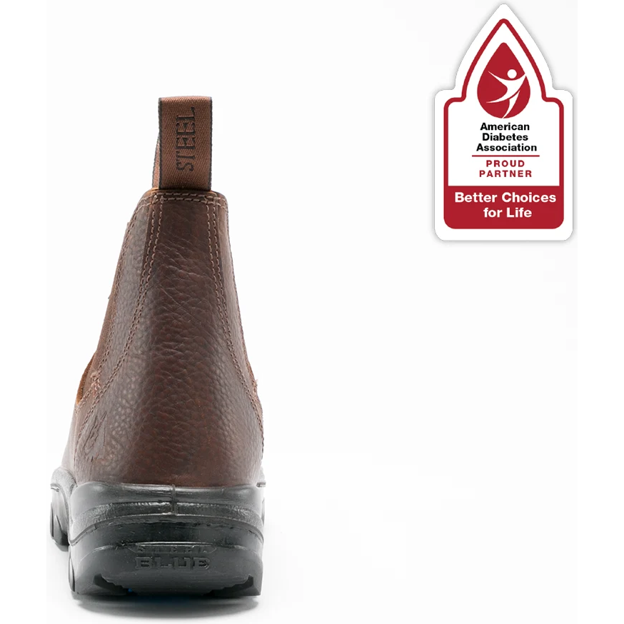 Steel Blue Men's Hobart 6" Steel Toe Waterproof Ankle Work Boot - OAK - 812901 - Overlook Boots