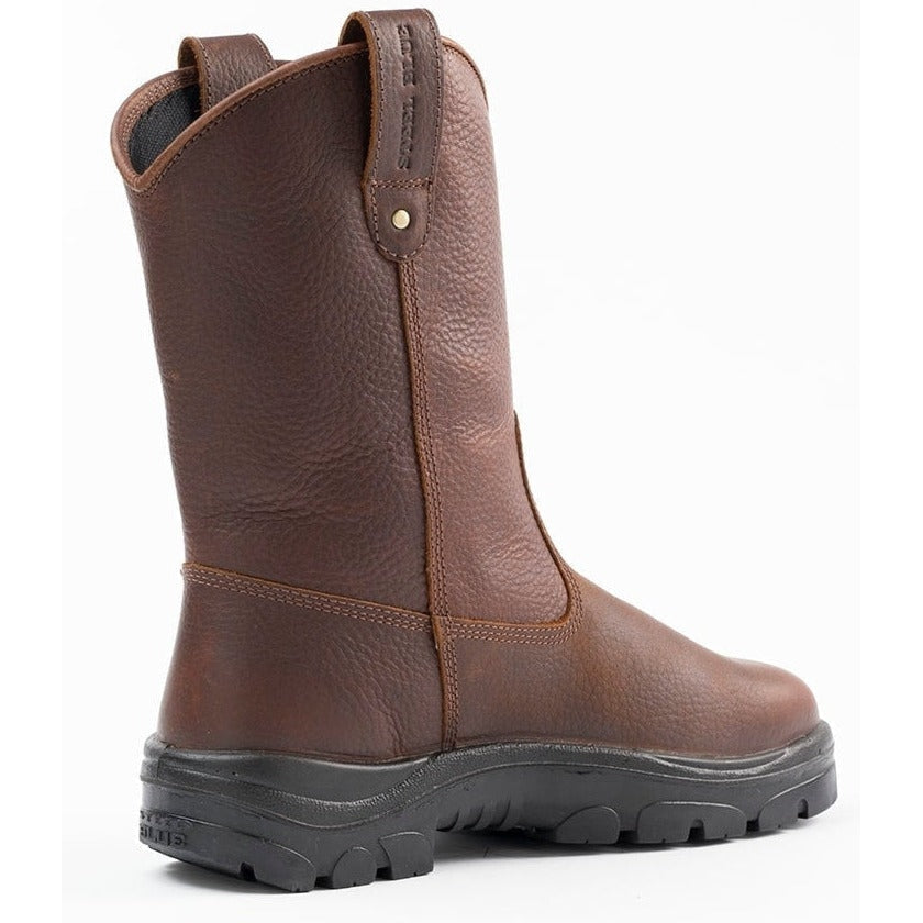 Steel Blue Men's Heeler 10" Waterproof Steel Toe Wellington Work Boot - Oak - 812915 - Overlook Boots