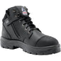 Steel Blue Men's Parkes Side Zipper Waterproof Steel Toe Hiker Work Boot - Black - 812968 15 / Medium / Black - Overlook Boots