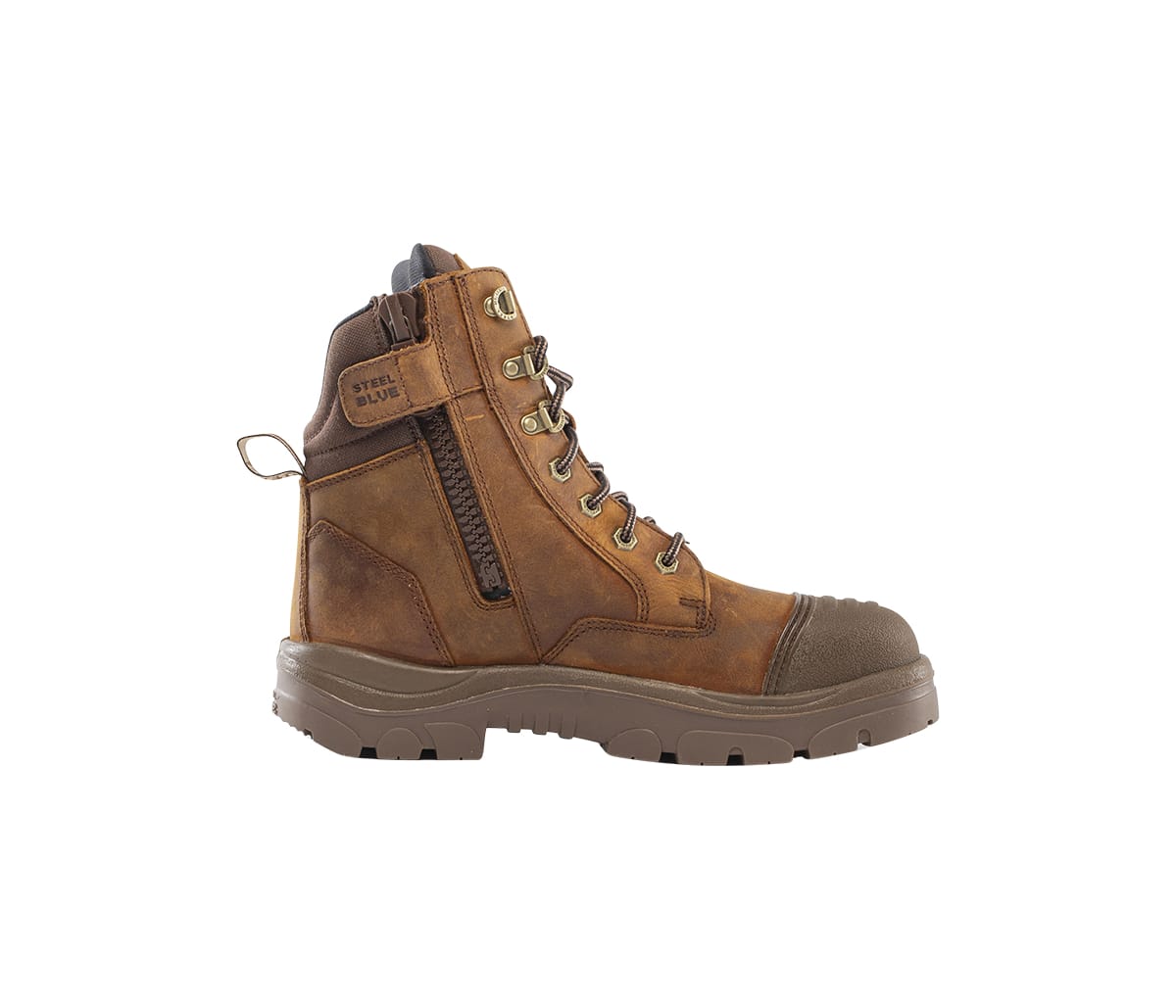 Steel Blue Men's Southern Cross 6" Steel Toe WP Work Boot- Brown - 812969 - Overlook Boots
