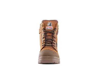 Steel Blue Men's Southern Cross 6" Steel Toe WP Work Boot- Brown - 812969 - Overlook Boots
