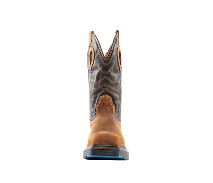 Steel Blue Men's Blue Heeler Steel Toe WP Western Work Boot- Black- 813945 - Overlook Boots