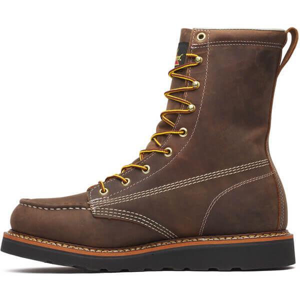 Thorogood Men's American Heritage 8" Moc Toe Wedge Work Boot - Brown - 814-4235 - Overlook Boots