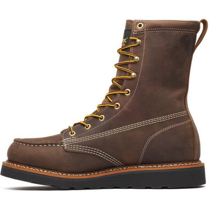 Thorogood Men's American Heritage 8" Moc Toe Wedge Work Boot - Brown - 814-4235 - Overlook Boots