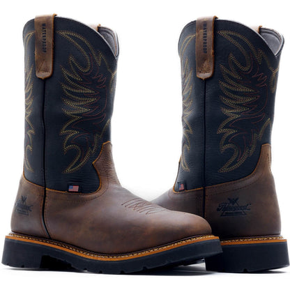 Thorogood Men's 11" Soft Toe Waterproof Western Work Boot -Horse- 814-4330 - Overlook Boots
