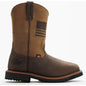 Thorogood Men's Western 11" Square Toe Waterproof Slip Resistant Work Boot -Tan- 814-4338 7 / Wide / Brown - Overlook Boots
