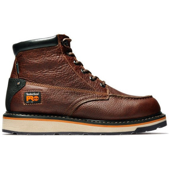 Timberland Pro Men's Gridworks 6" Soft Toe Waterproof Work Boot- Brown- TB1A1KRQ214 - Overlook Boots