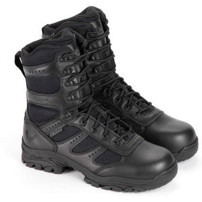 Thorogood Men's The Deuce 8" Waterproof Side Zipper Duty Boot - Black - 834-6219 6.5 / Wide / Black - Overlook Boots