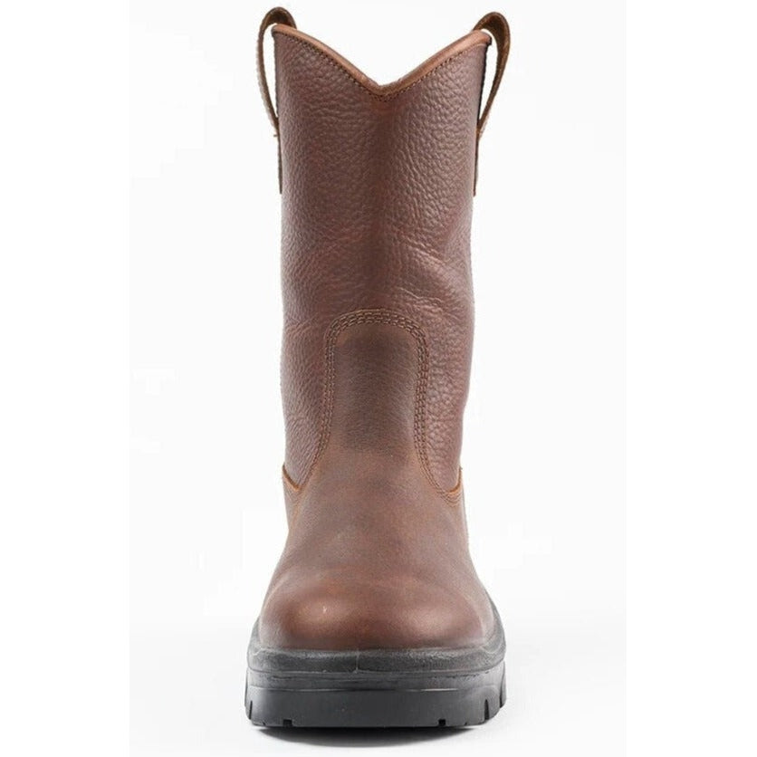 Steel Blue Men's Heeler 10" Waterproof Steel Toe Wellington Work Boot - Oak - 812915 - Overlook Boots