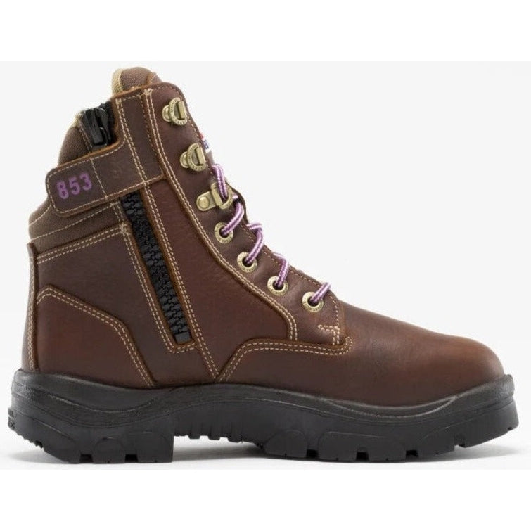 Steel Blue Women's Southern Cross Side Zipper 6" Waterproof Steel Toe MG Work Boot - 892853 - Overlook Boots