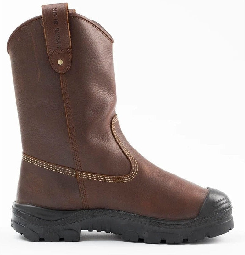 Steel Blue Men's Heeler Metguard Bump 10" Waterproof Steel Toe Work Boot - Oak - 862905 - Overlook Boots