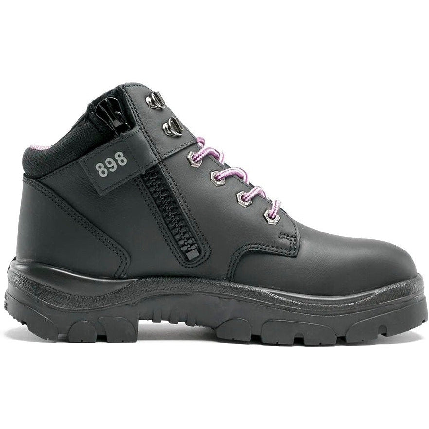 Steel Blue Women's Parkes 3.7" Waterproof Steel Toe Lace Up Work Boot - Black - 812898 - Overlook Boots