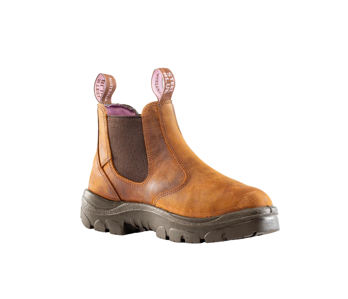 Steel Blue Women's Hobart Ladies 6" Steel Toe WP Work Boot- Brown - 812891 - Overlook Boots