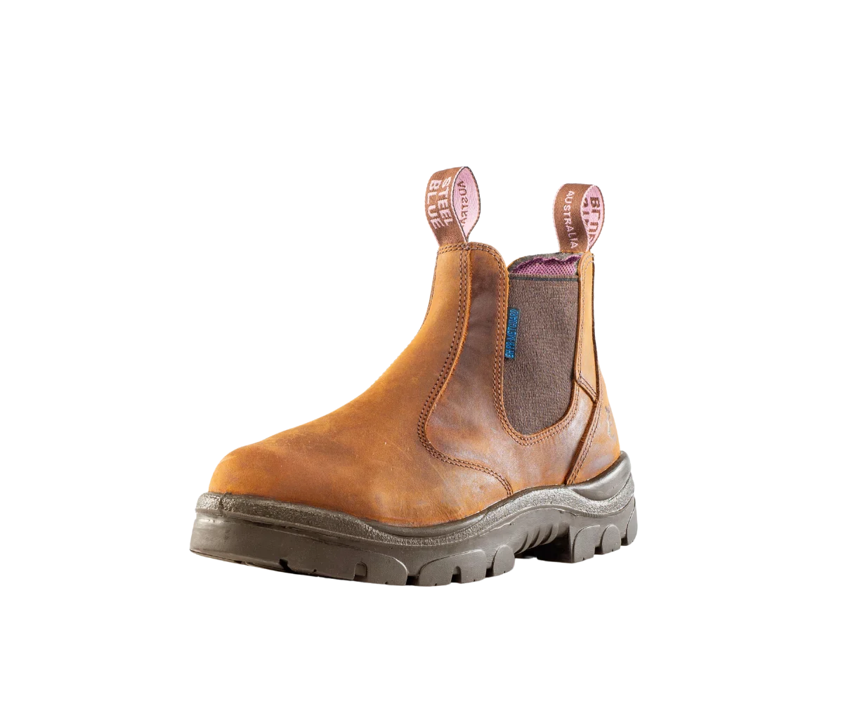 Steel Blue Women's Hobart Ladies 6" Steel Toe WP Work Boot- Brown - 812891 - Overlook Boots