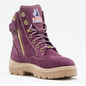 Steel Blue Women's Southern Cross Side Zipper Steel Toe Work Boot - Purple - 892861 4 / Wide / Purple - Overlook Boots