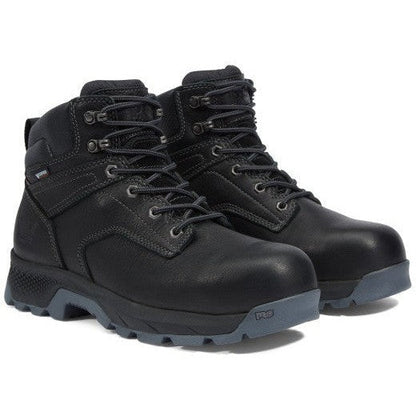 Timberland Pro Men's Titan Evolution 6" Composite Toe Waterproof Work Boot- Black- TB1A42GN001 7 / Medium / Black - Overlook Boots