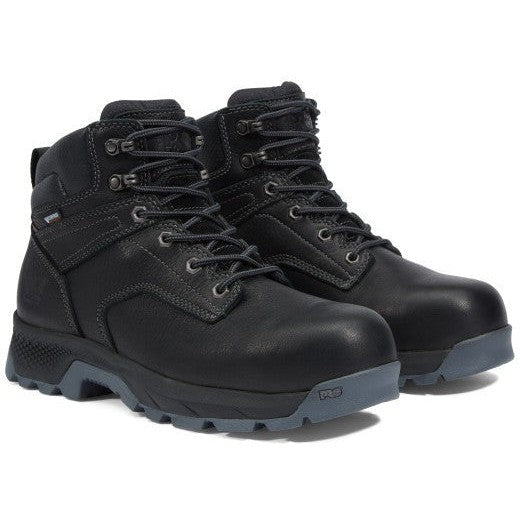 Timberland Pro Men's Titan Evolution 6" Composite Toe Waterproof Work Boot- Black- TB1A42GN001 7 / Medium / Black - Overlook Boots